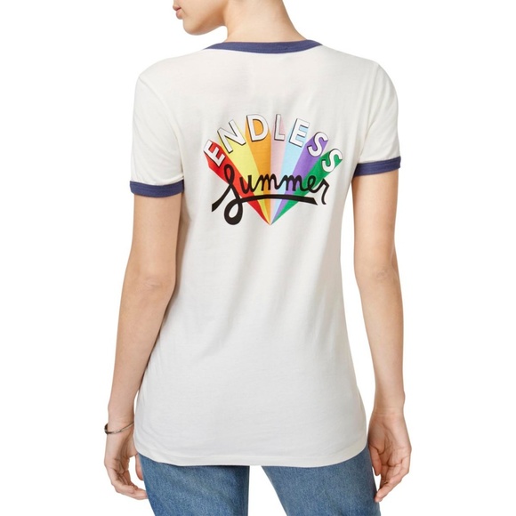 ban.do Ringer ENDLESS SUMMER Rainbow Tee - Picture 2 of 5